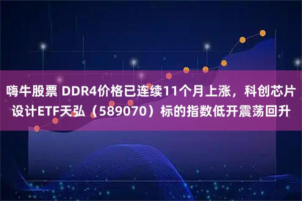 嗨牛股票 DDR4价格已连续11个月上涨，科创芯片设计ETF天弘（589070）标的指数低开震荡回升